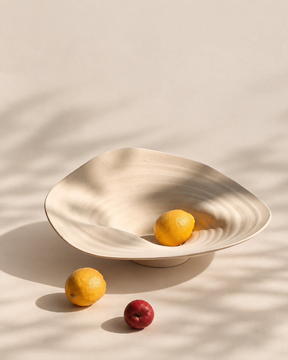 Sculptural Wave Ceramic Bowl