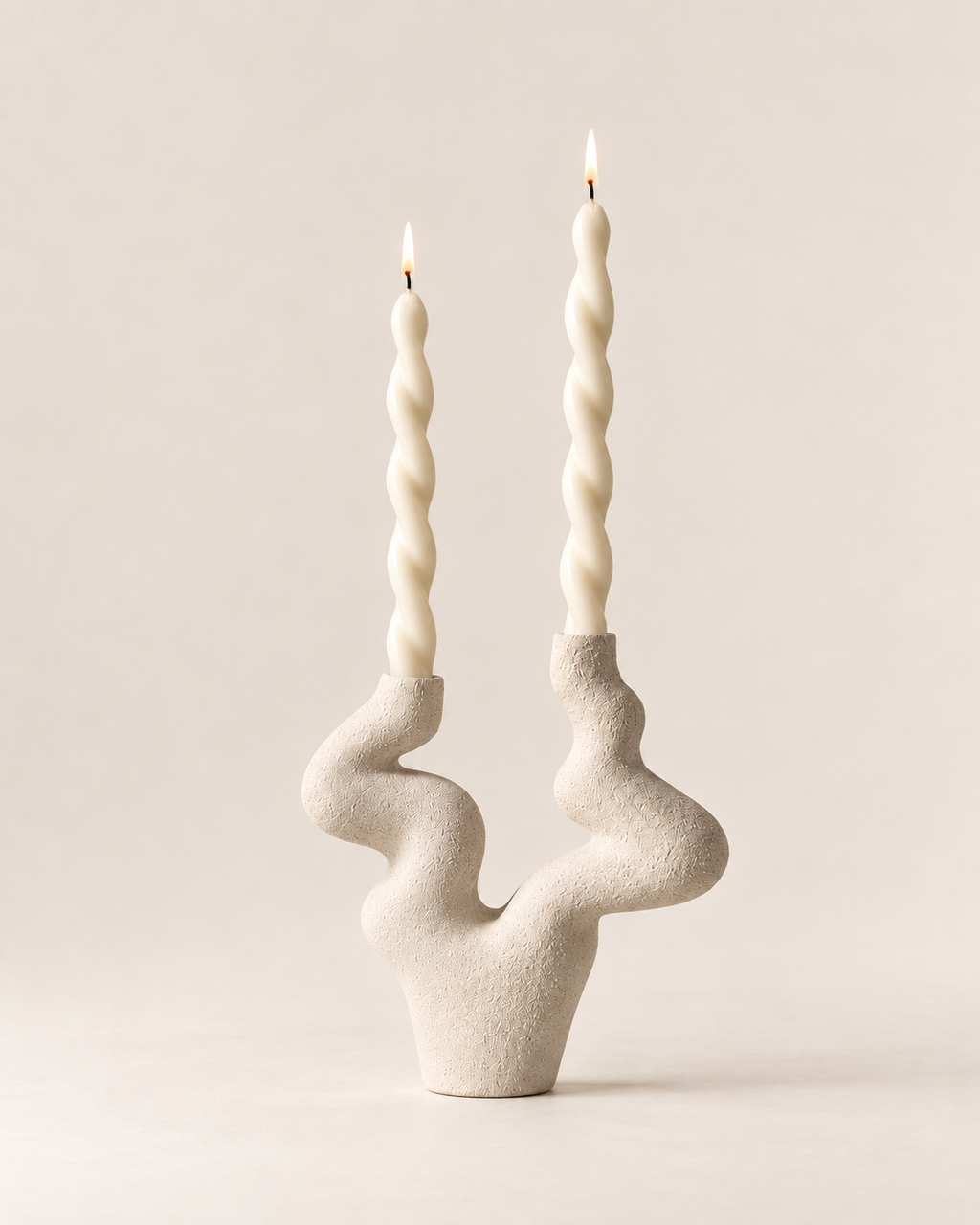 Sculptural Twisted Candle Holder