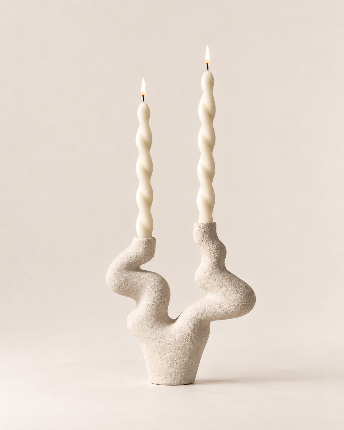 Sculptural Twisted Candle Holder
