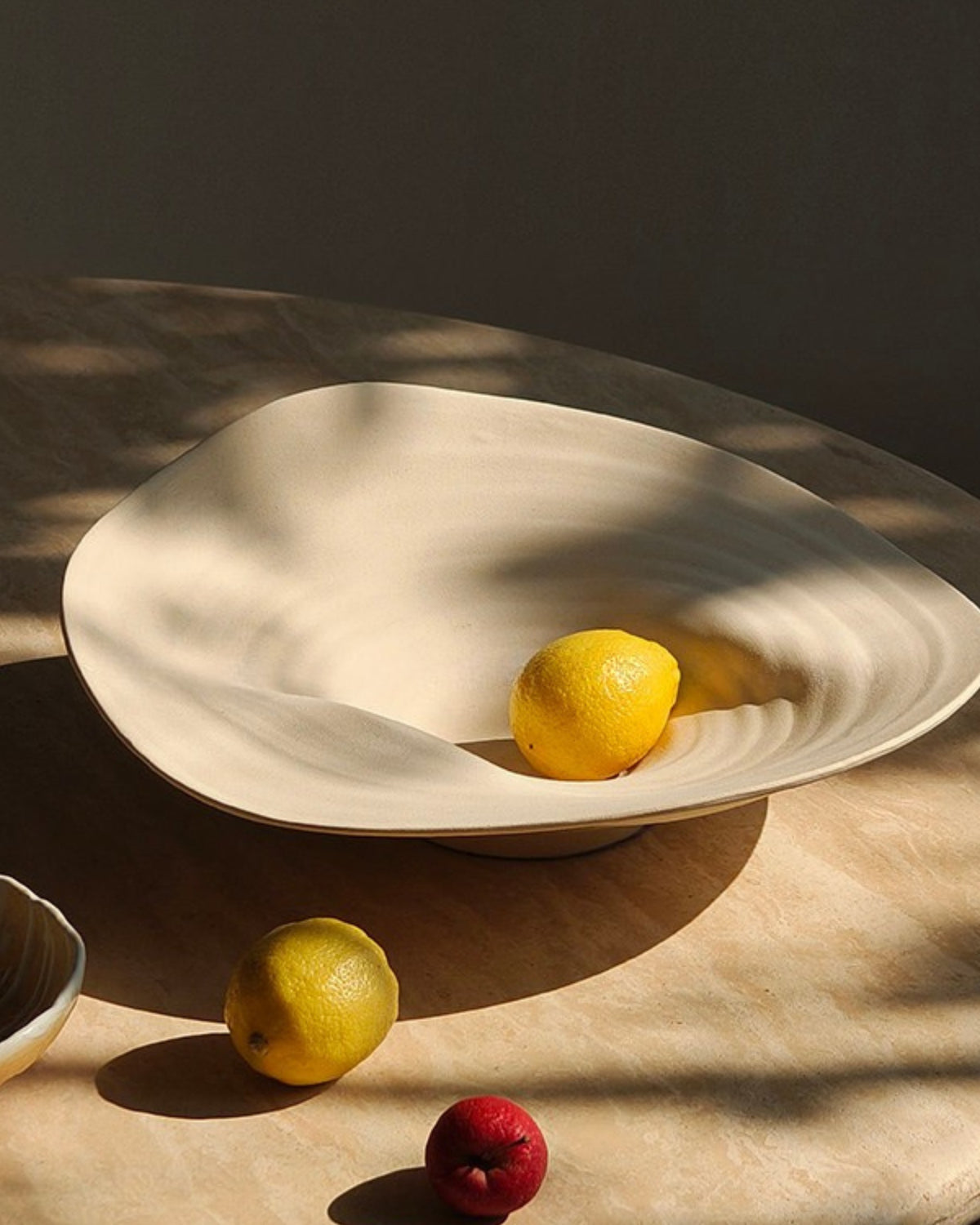 Sculptural Wave Ceramic Bowl