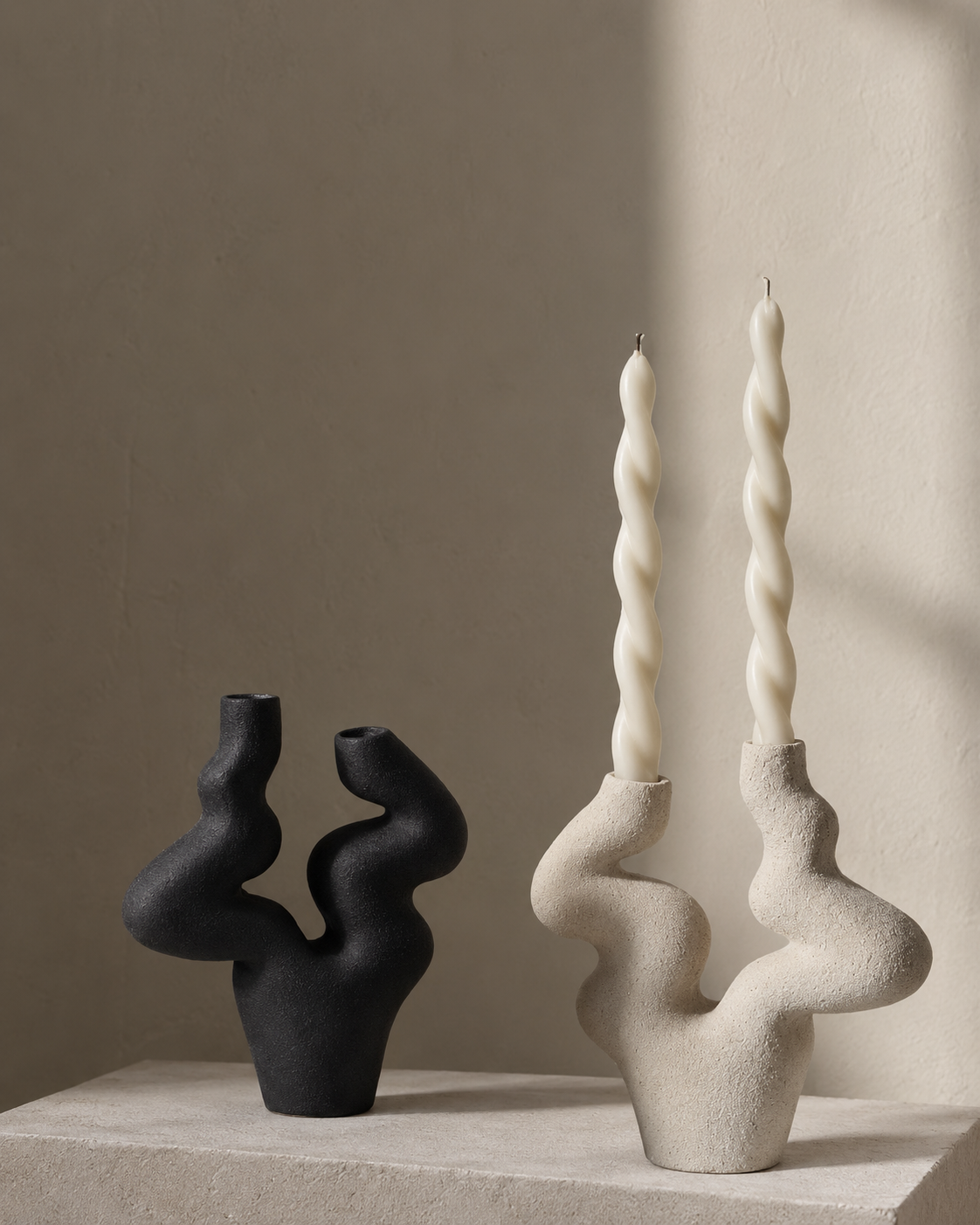 Sculptural Twisted Candle Holder