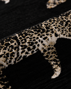 Gold Leopard Velvet Throw Pillow